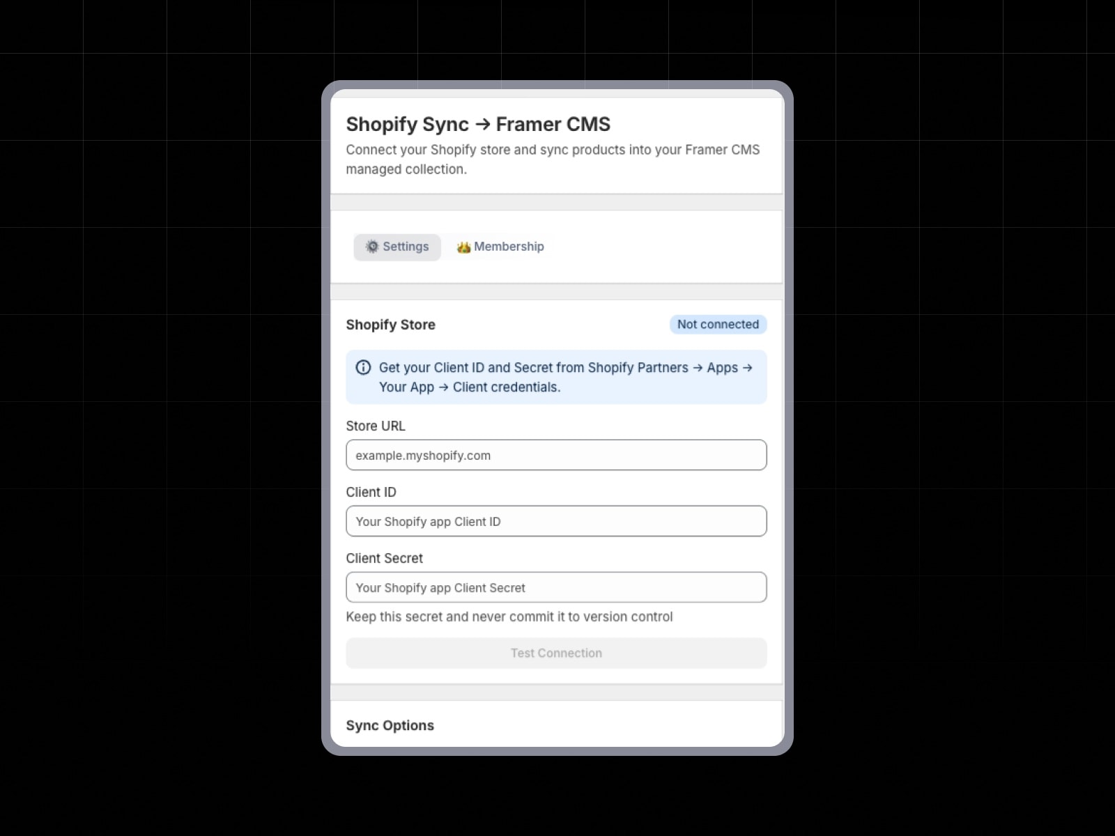 Shopify Sync Cms