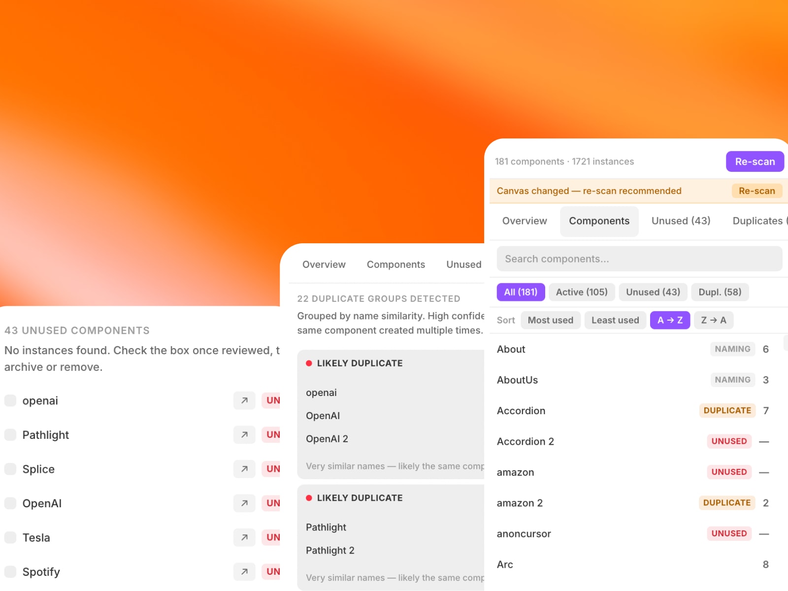 Component Usage Analyzer