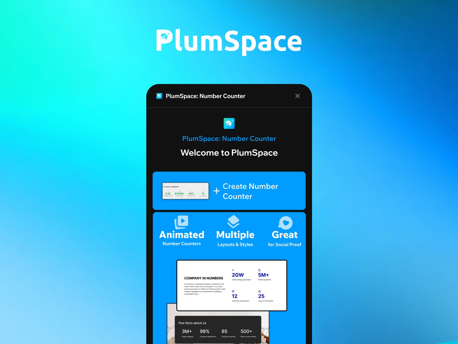 PlumSpace: Number Counter