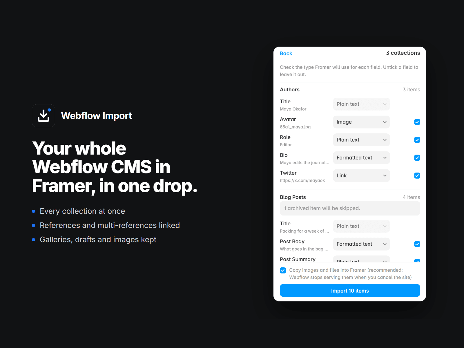 Webflow Import
