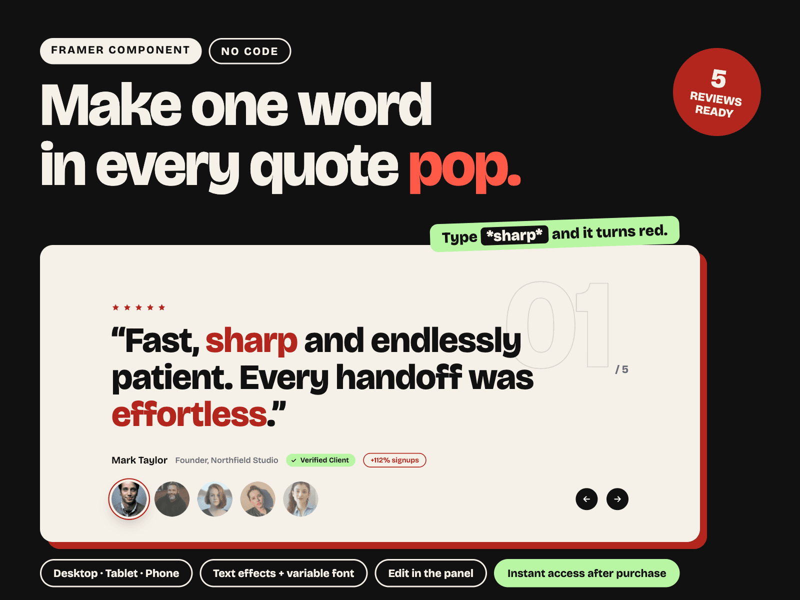 Highlighted Slider