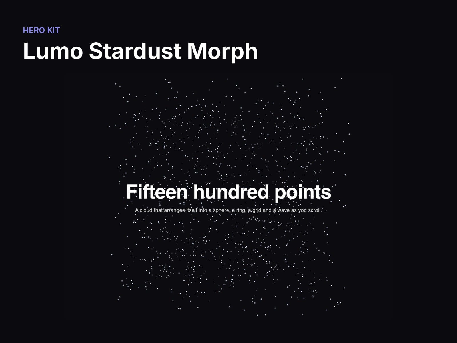 Lumo Stardust Morph