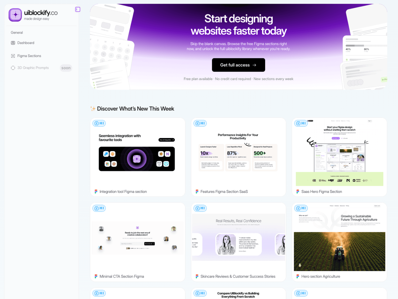 Figma Design Section