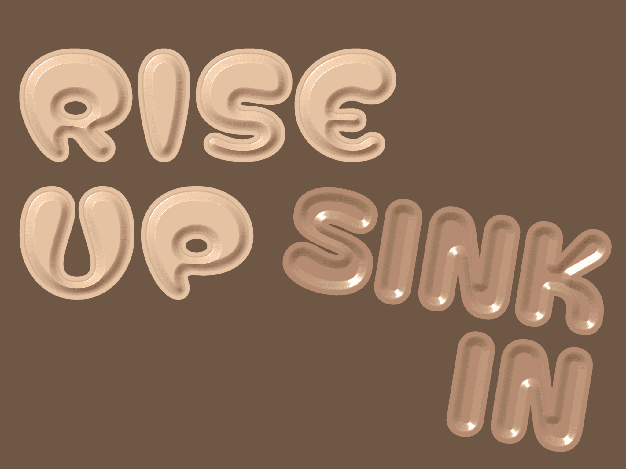 3D Material Text