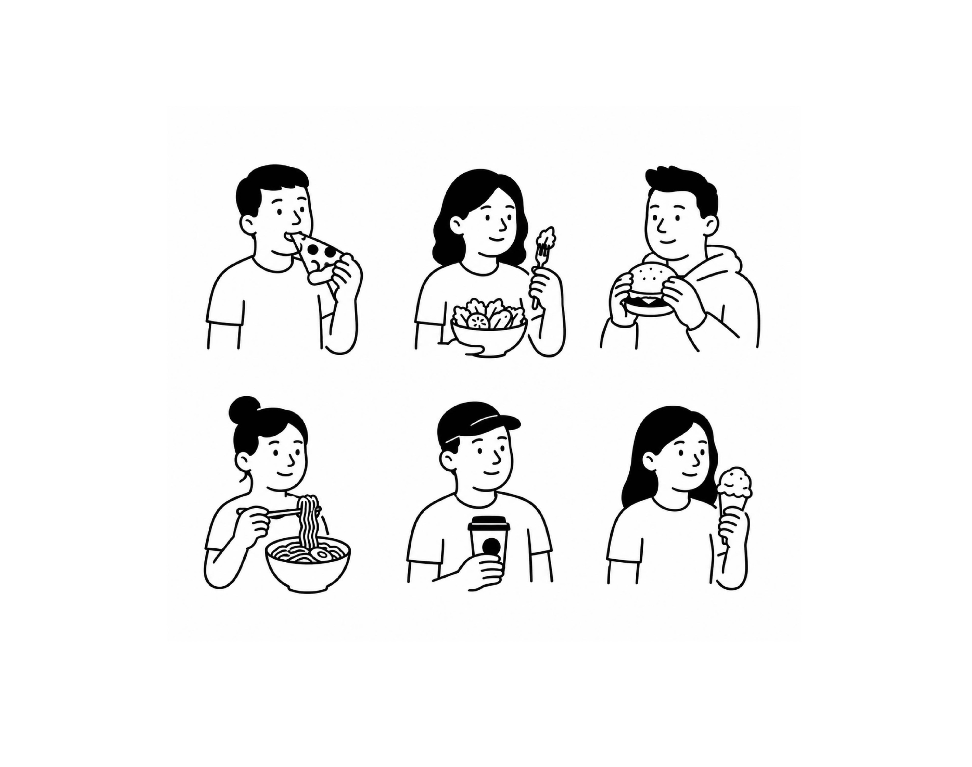 People handdrawn