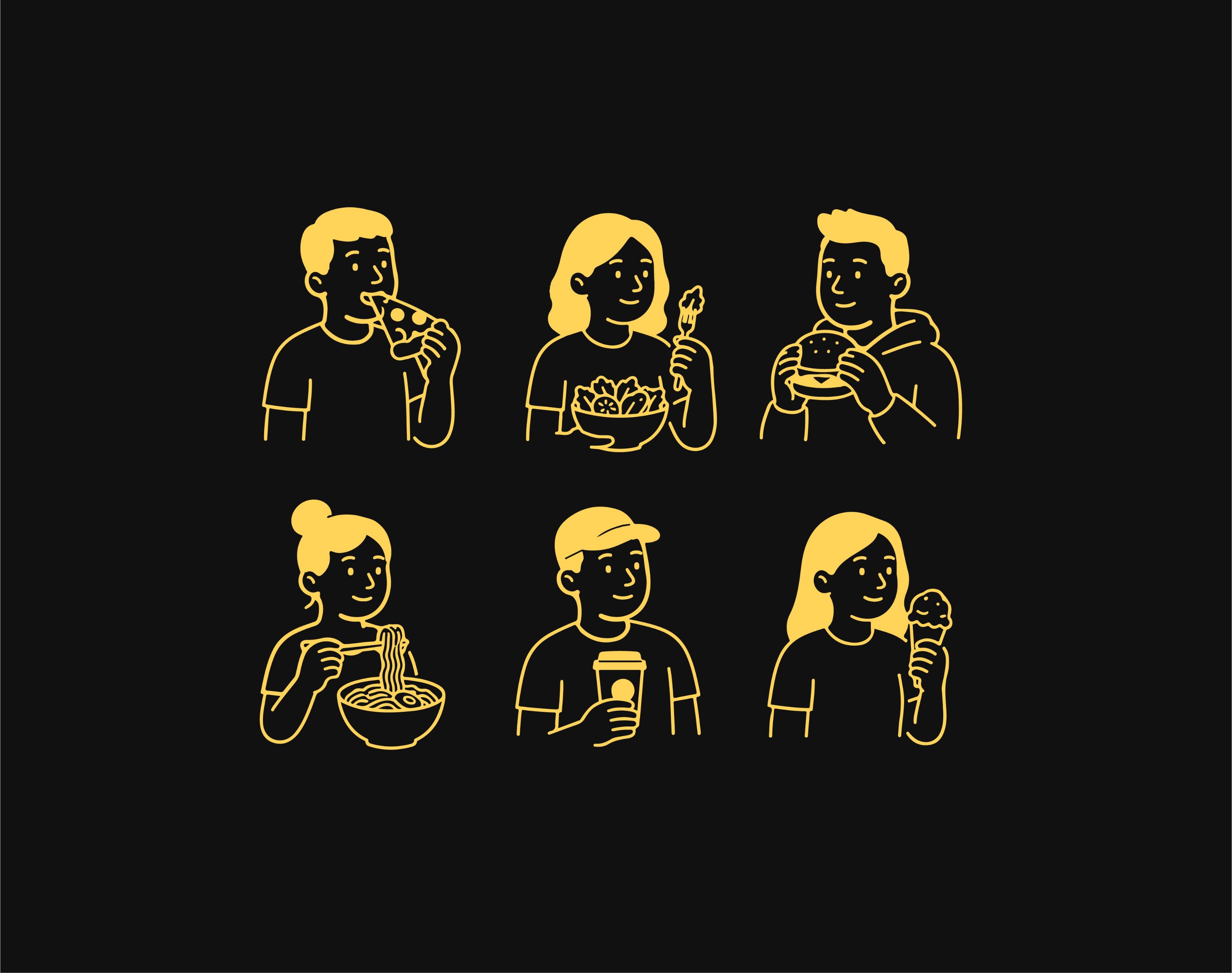People handdrawn