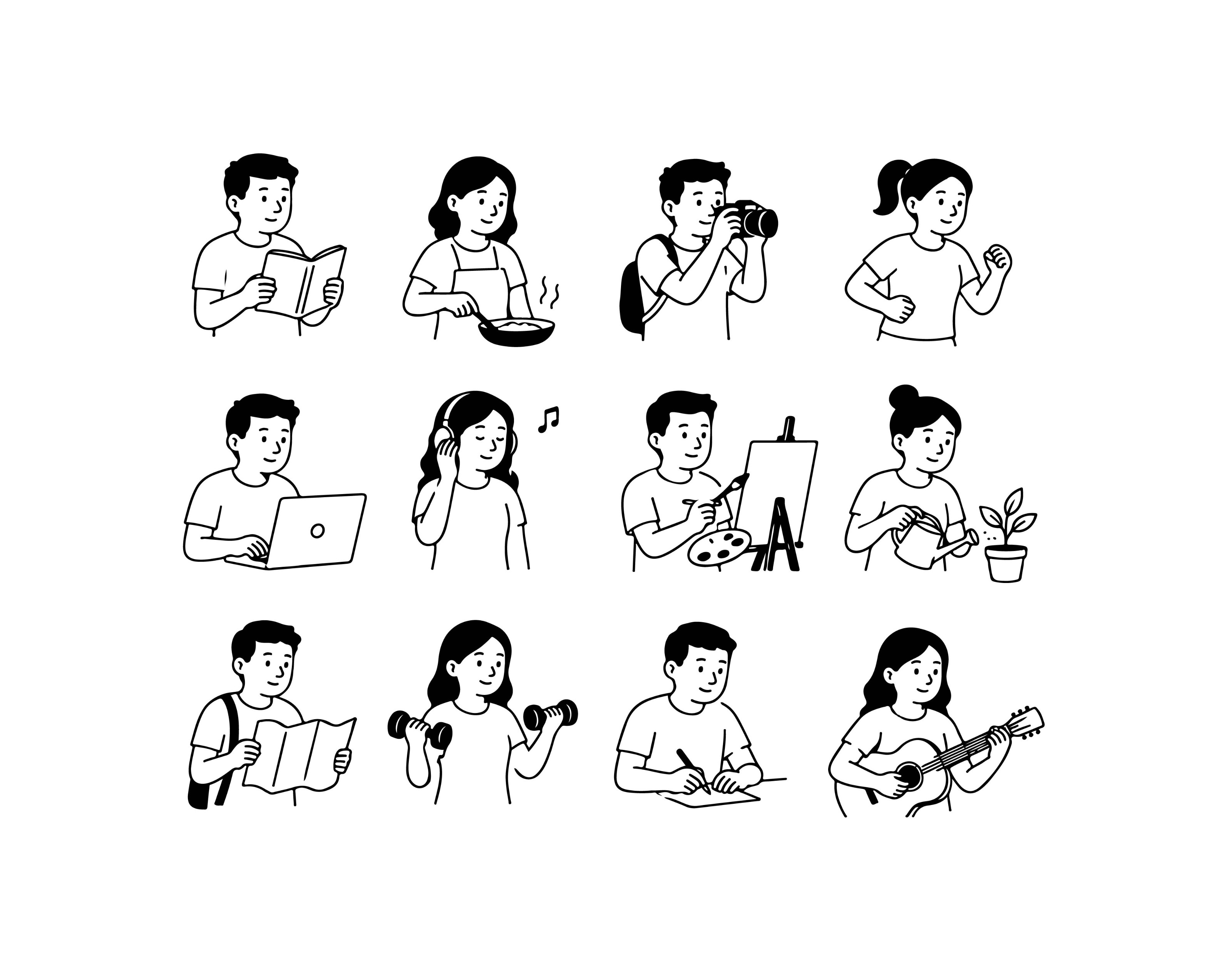 People Hand drawn Vo