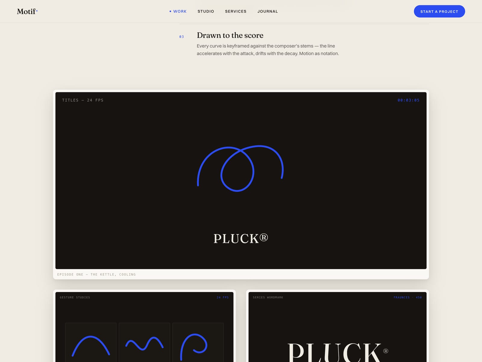 Motif Motion Studio