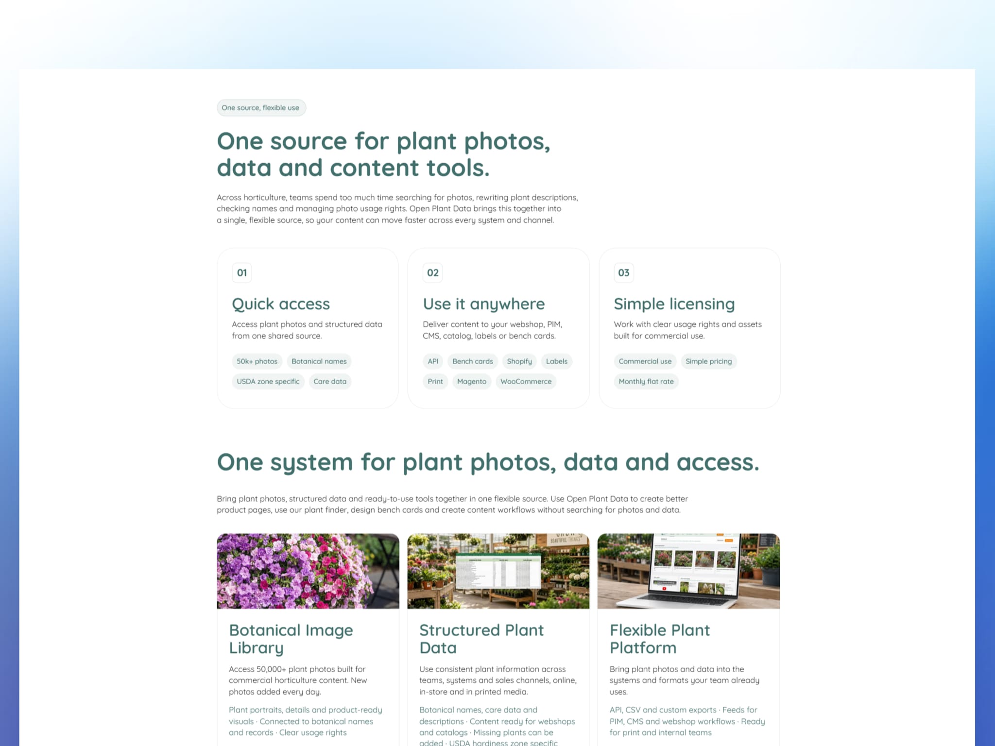 Open Plant Data