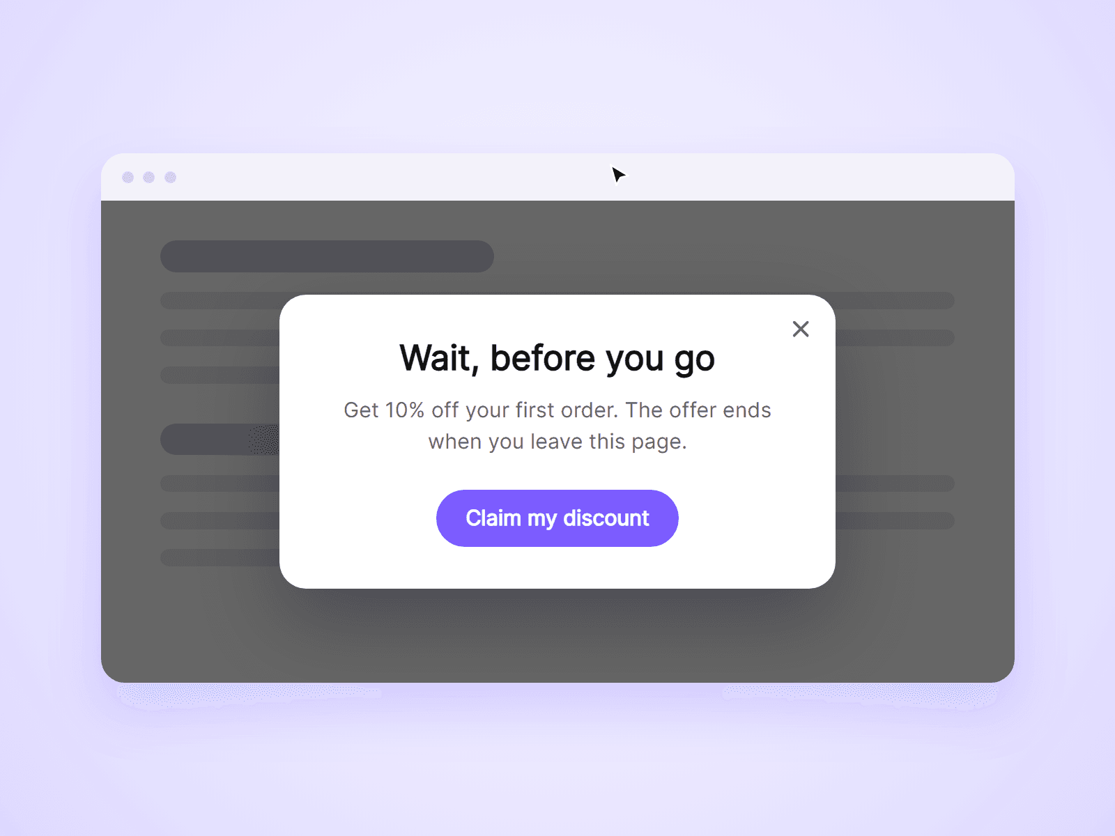 Exit Offer Popup