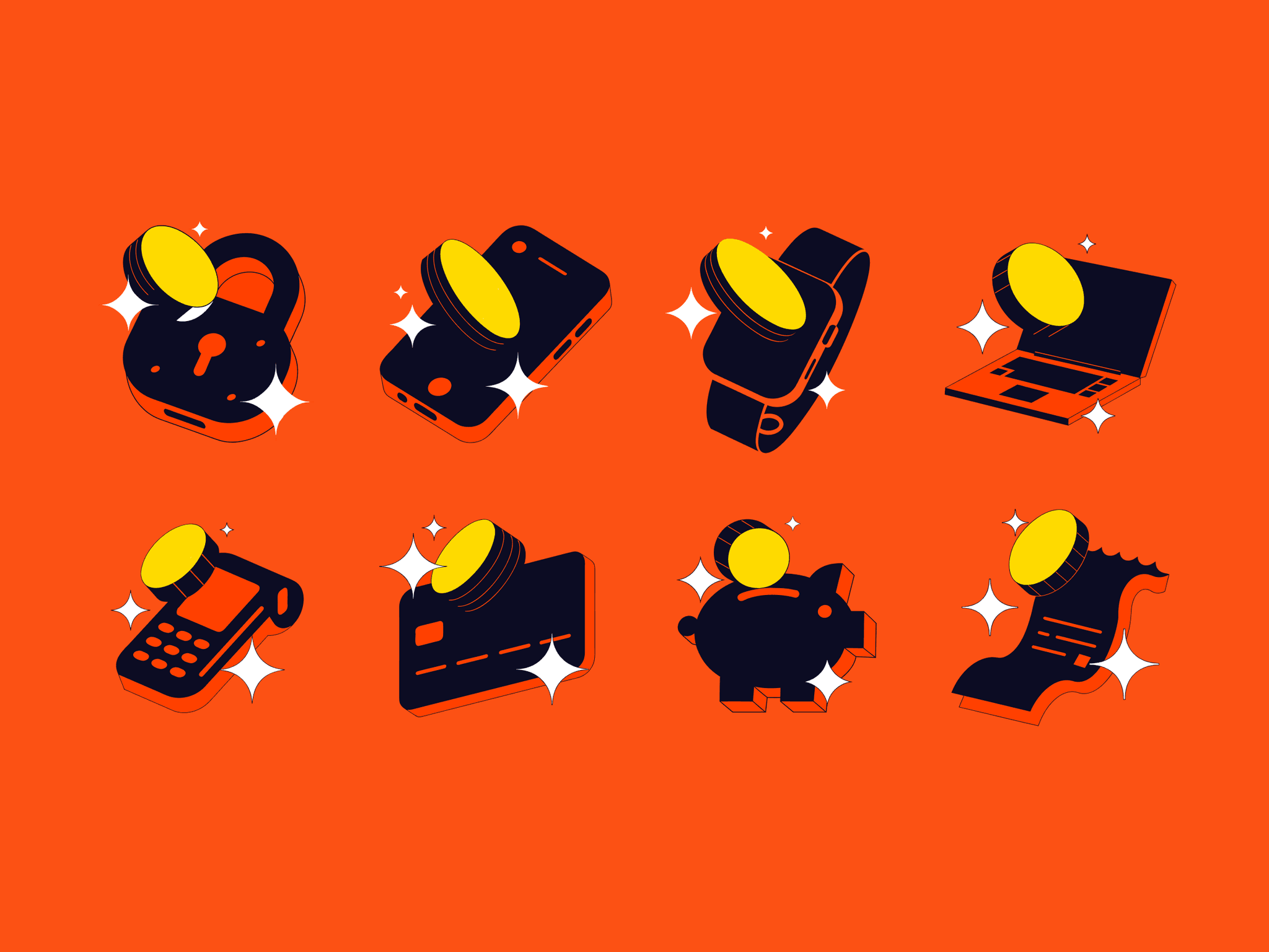 Finance Icon Vectors