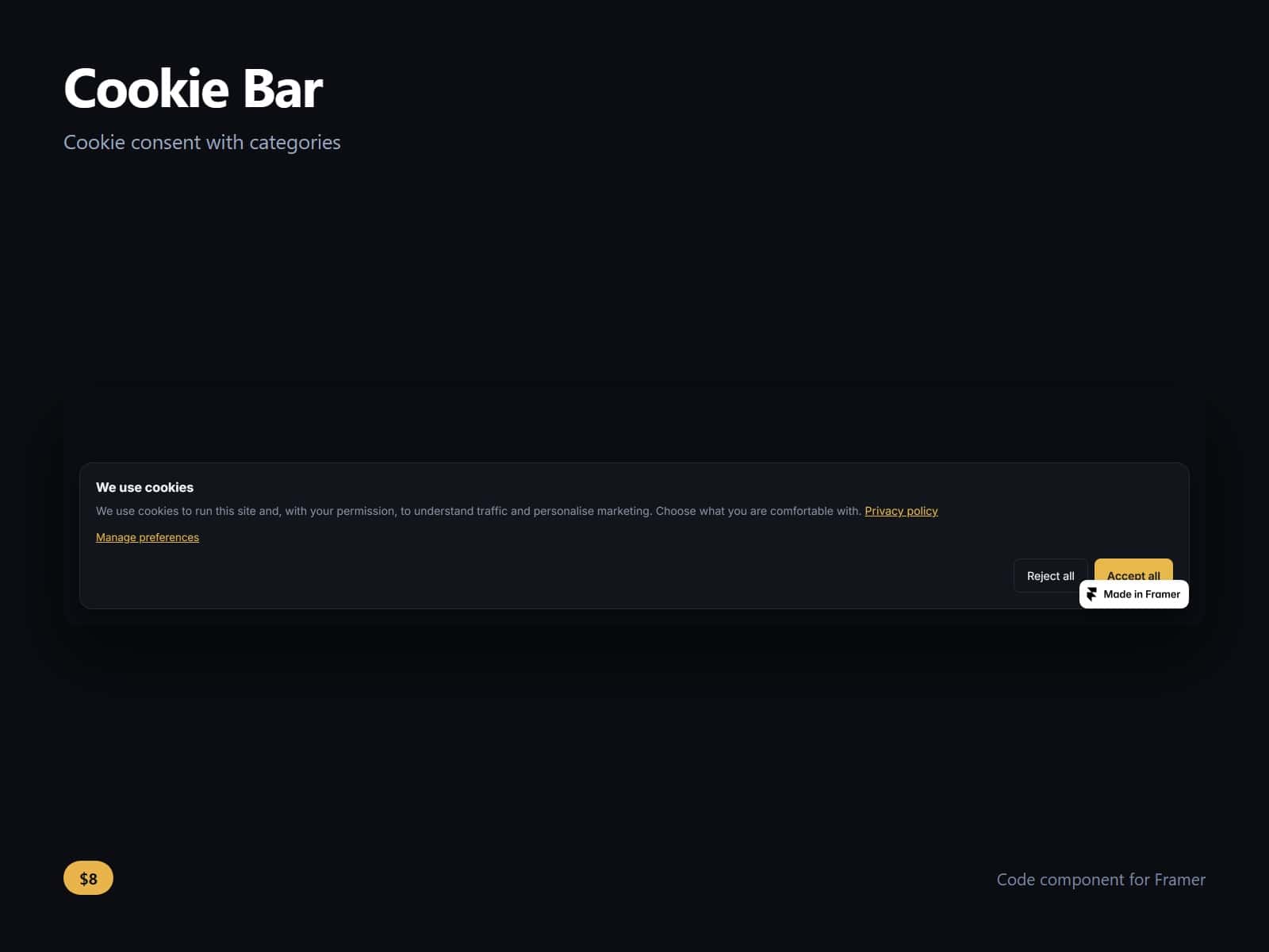 Cookie Bar
