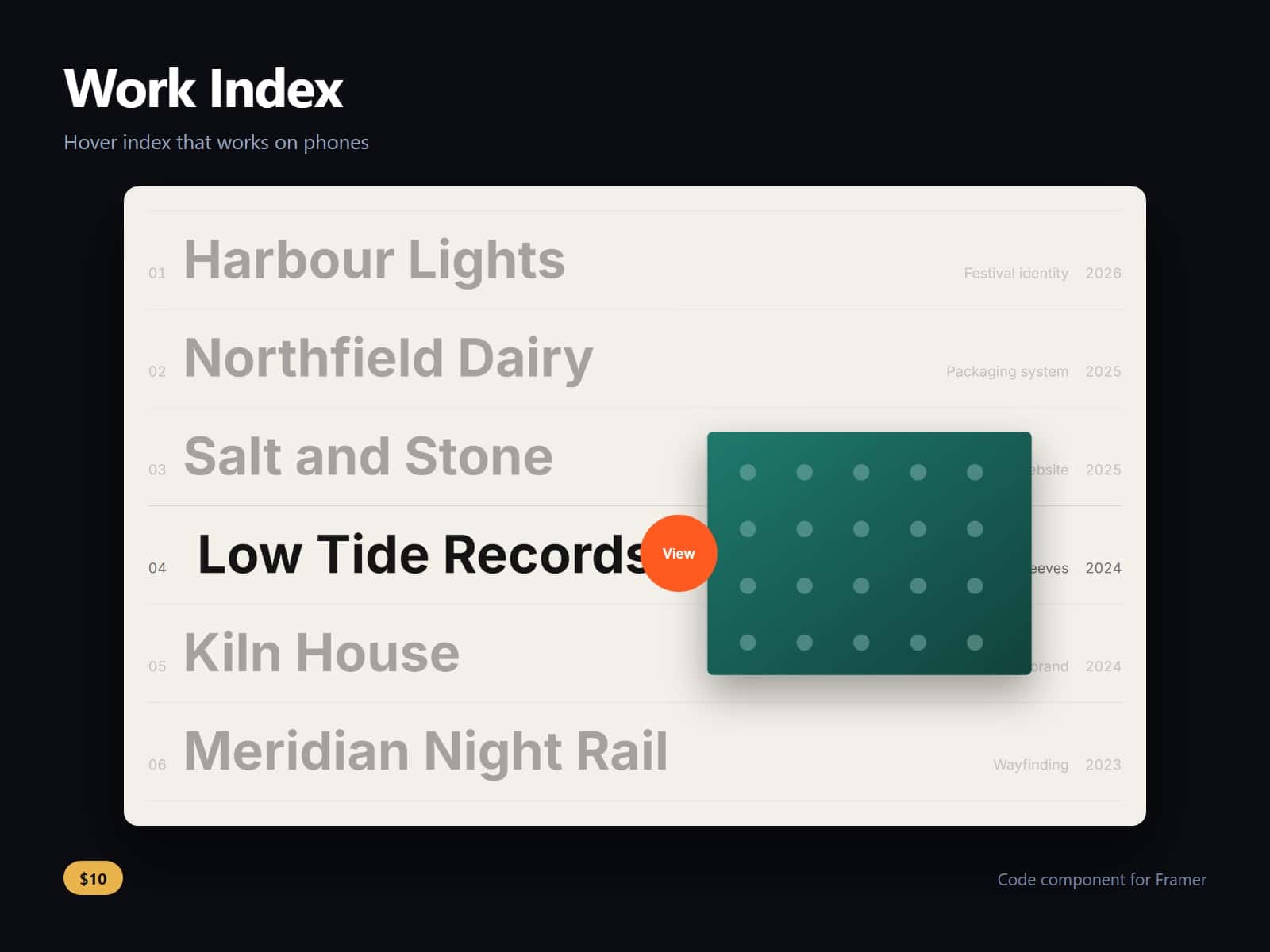Work Index