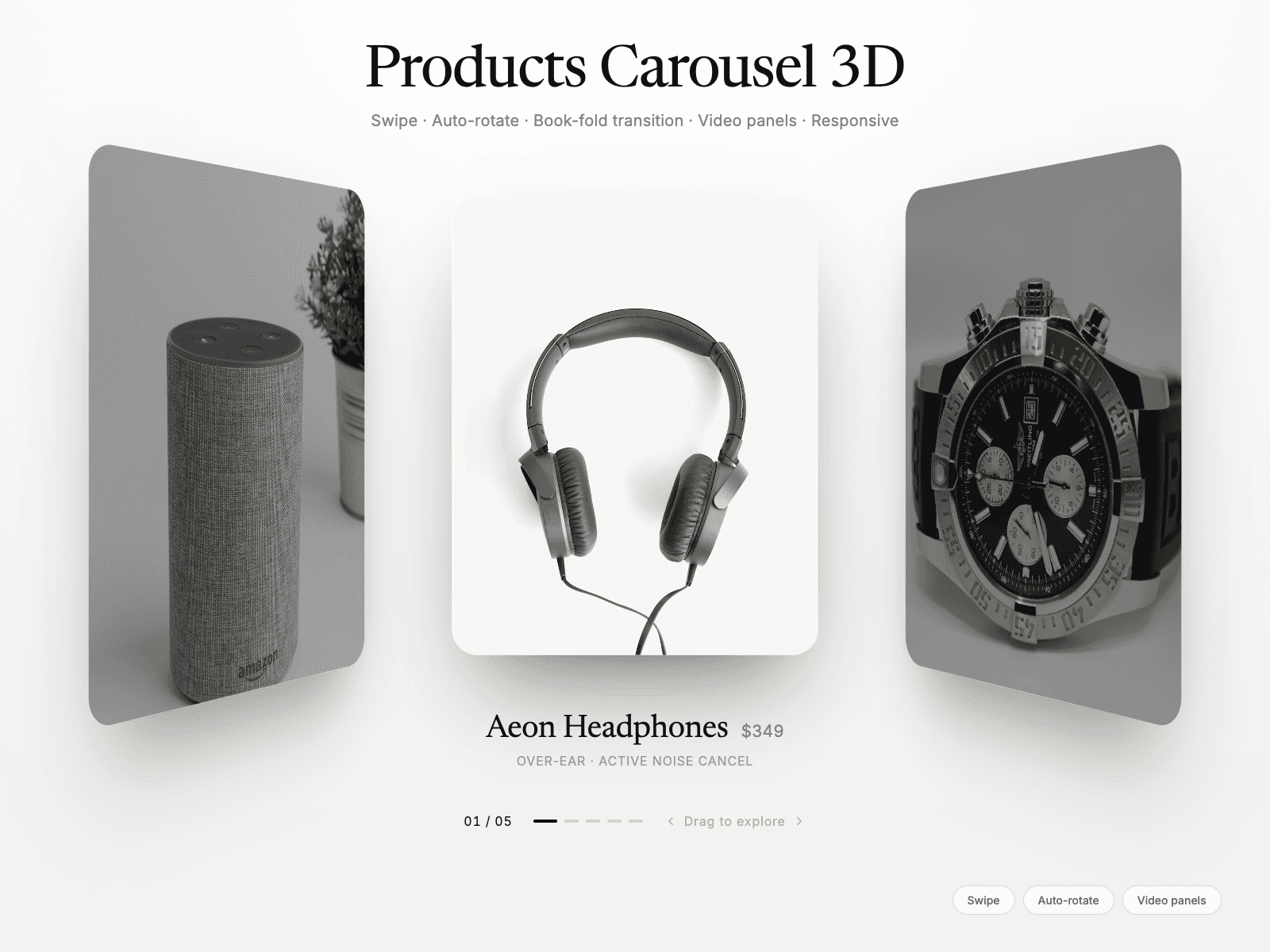 Products Carousel 3D