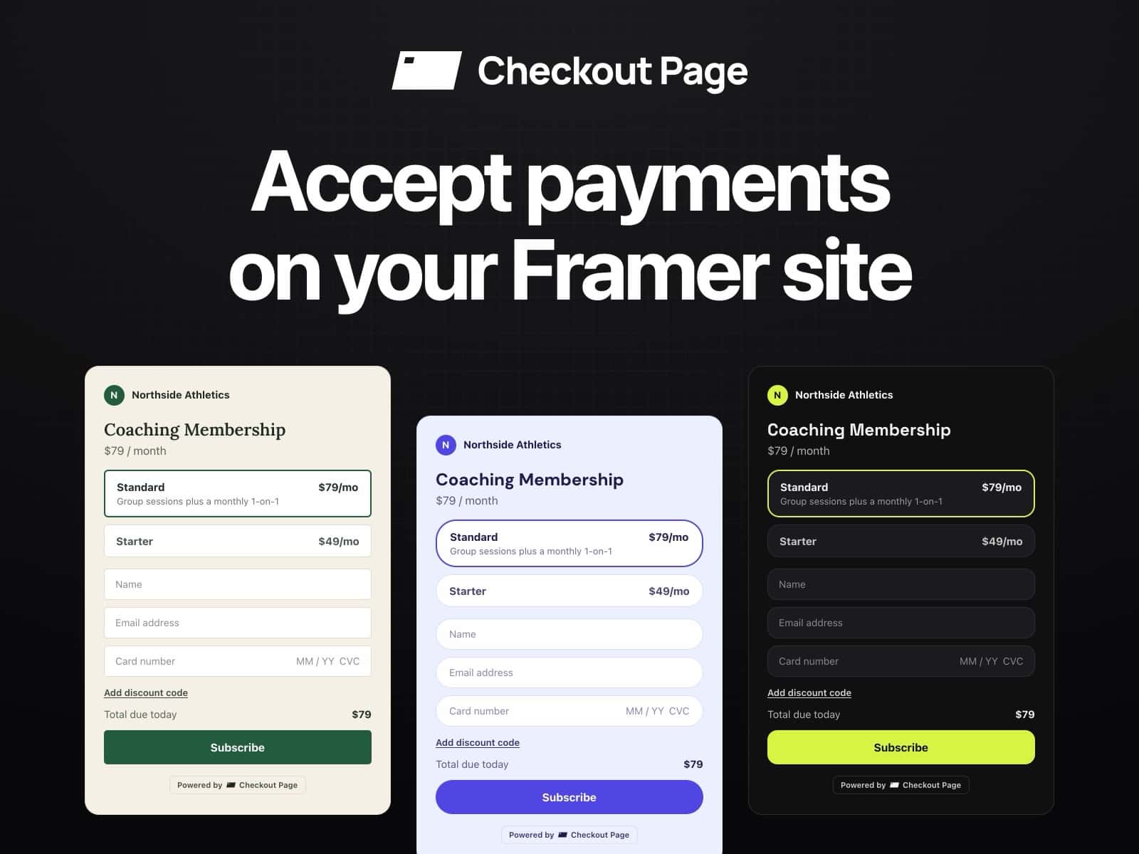 Checkout Page