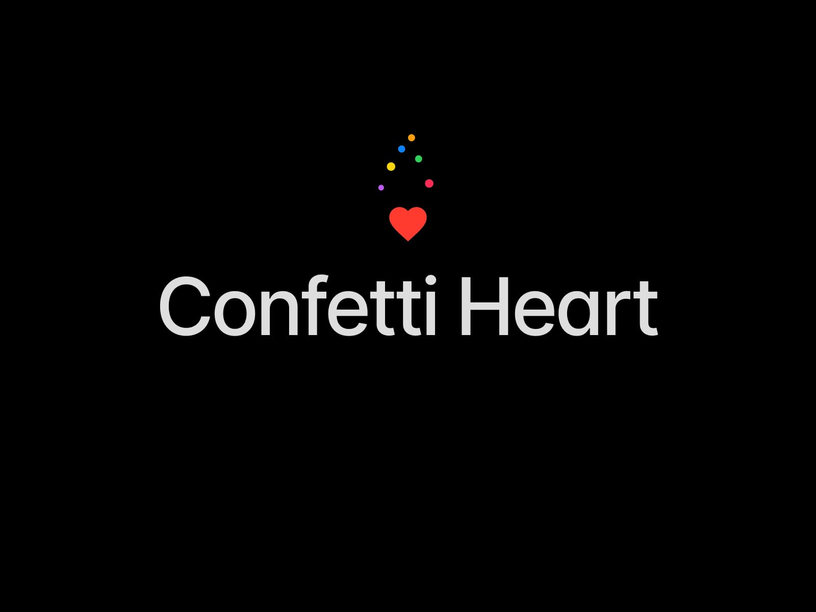 Confetti Heart