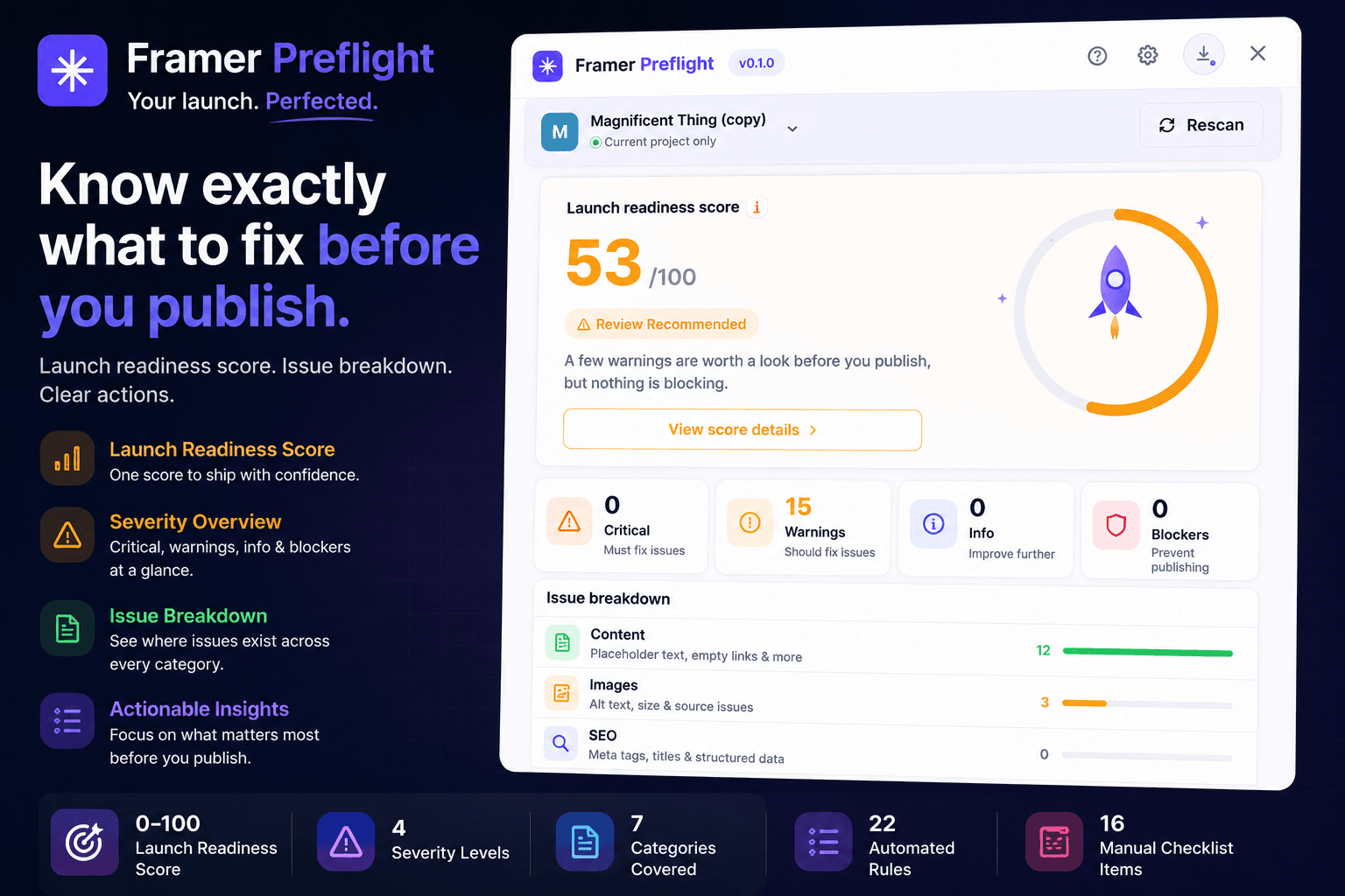 Framer Preflight