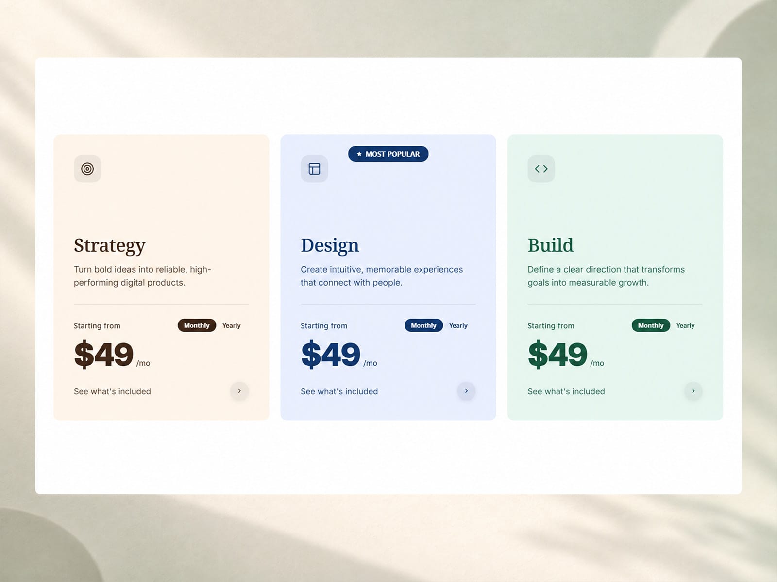 Pricing Service Deck