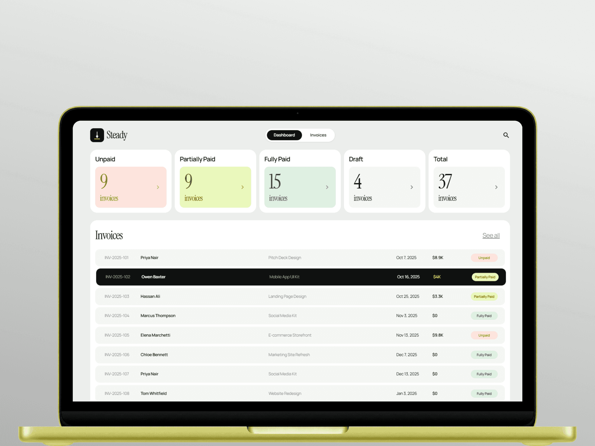 Steady Invoicing
