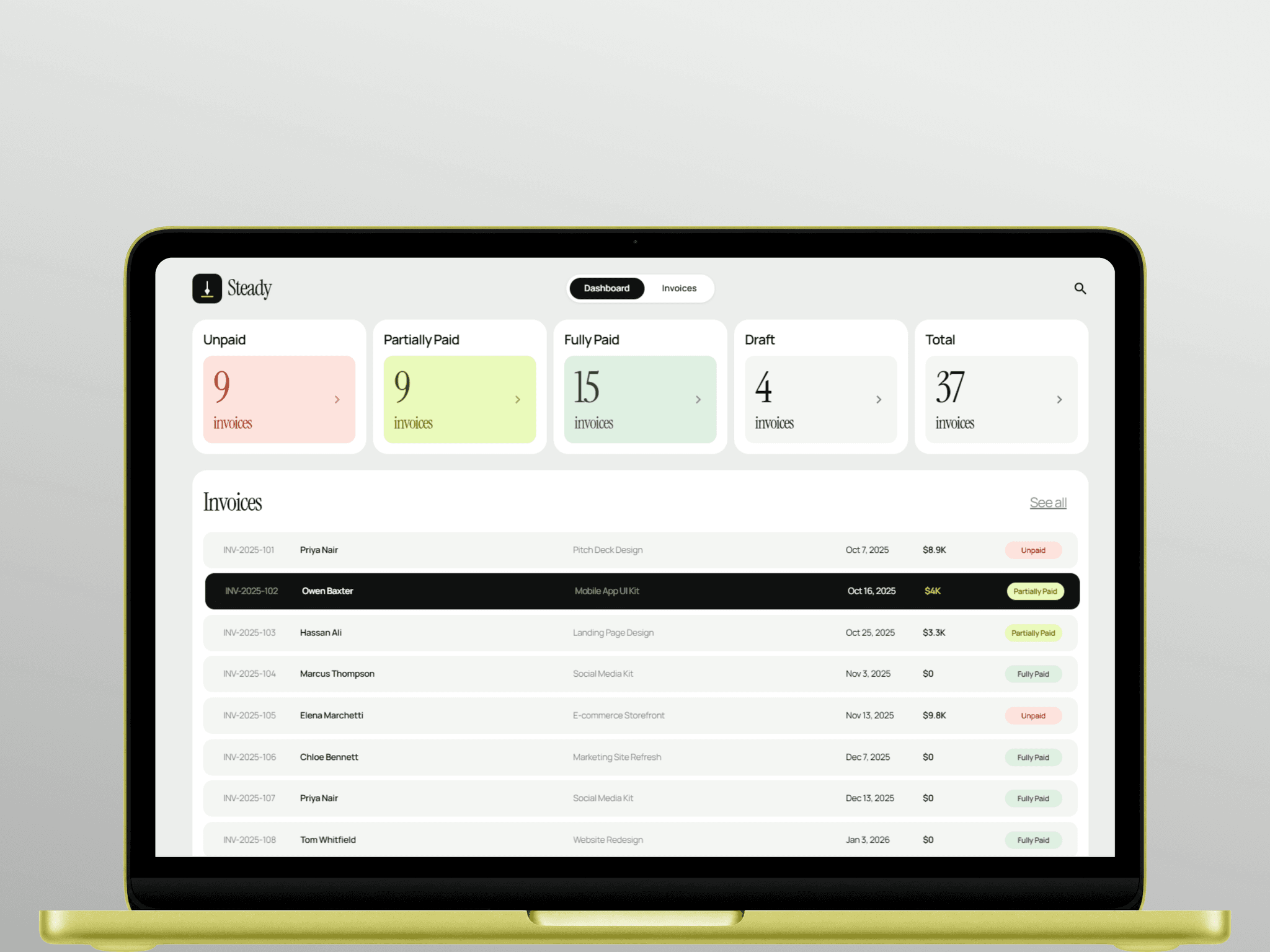 Steady Invoicing
