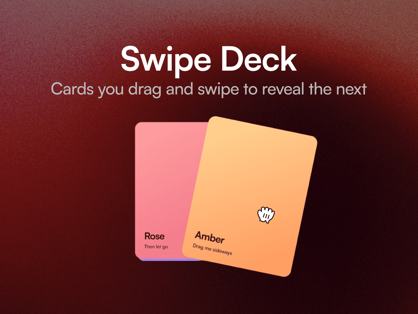 Swipe Deck
