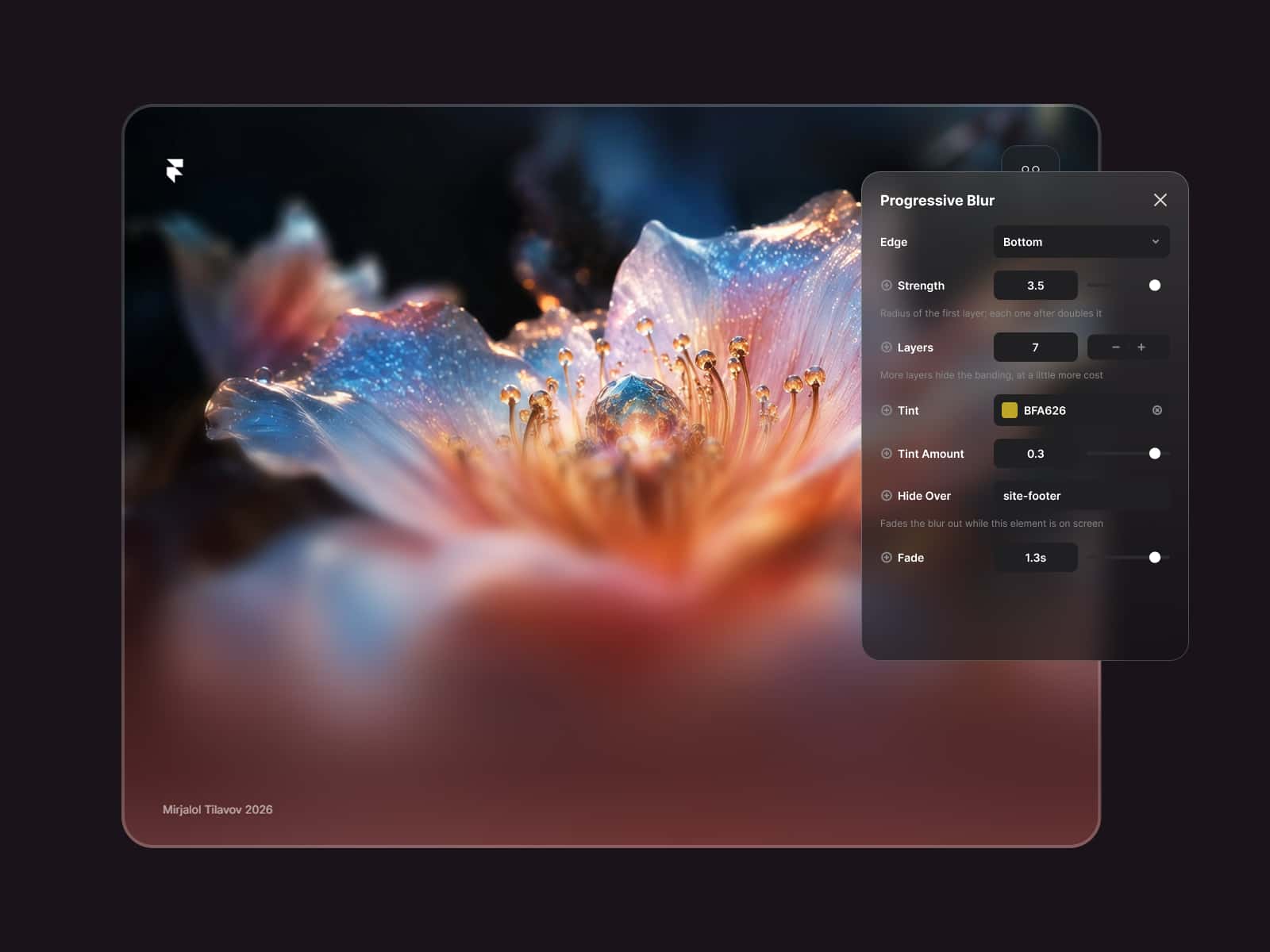 Gradient blur