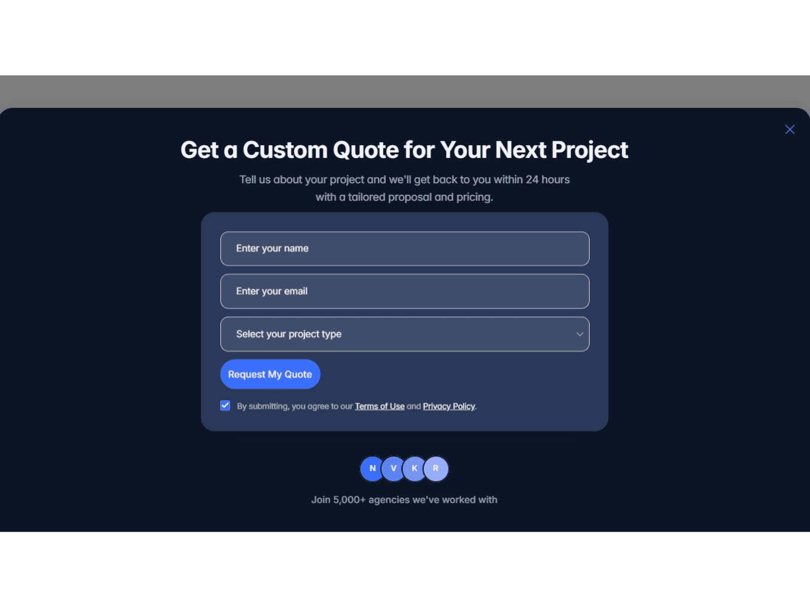 Opt In Drawer Form