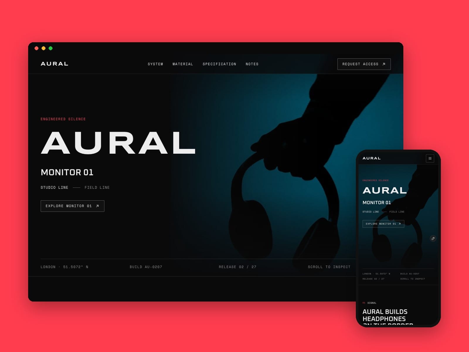Headphone Brand Site