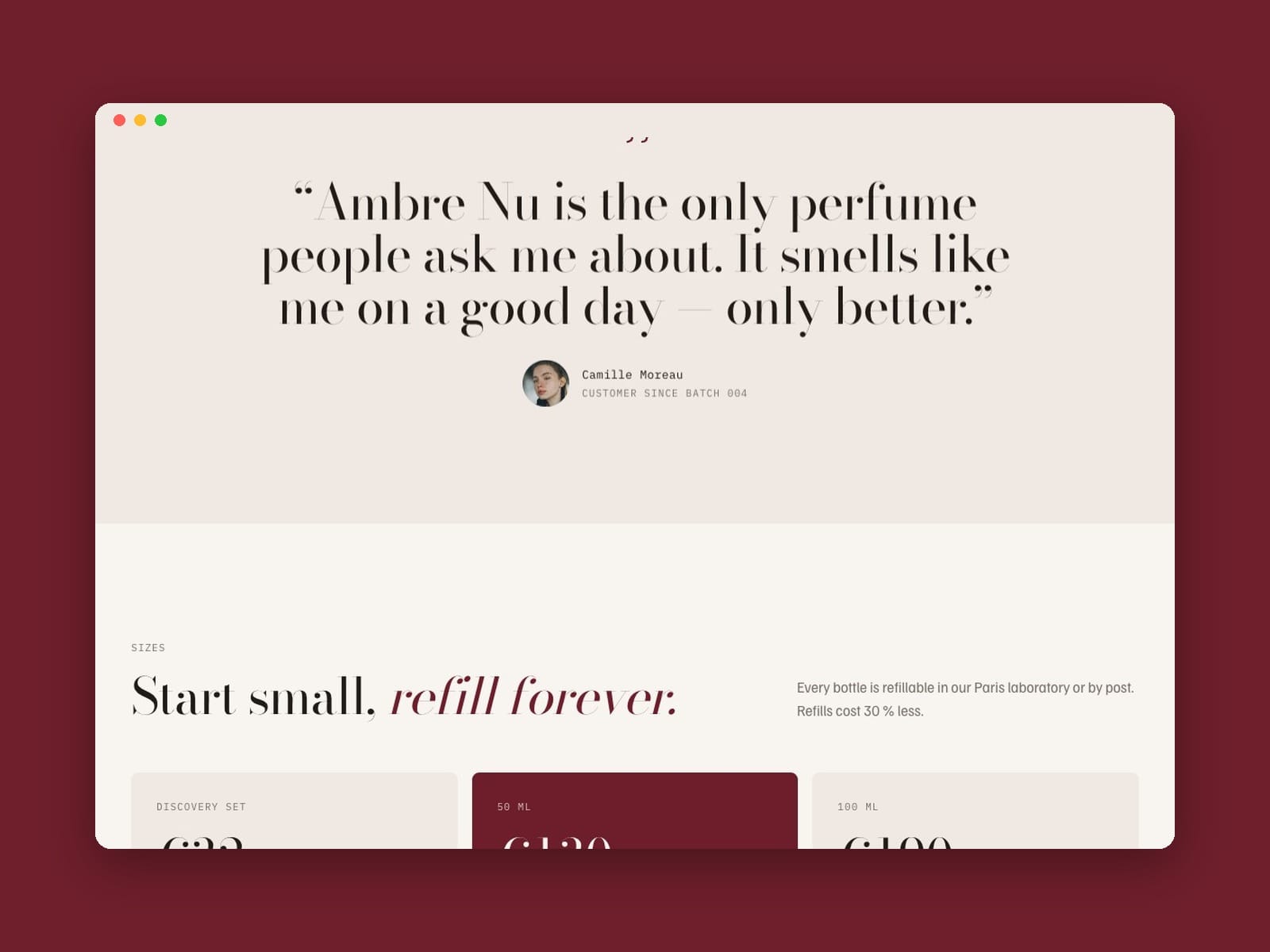 Perfume Brand Site