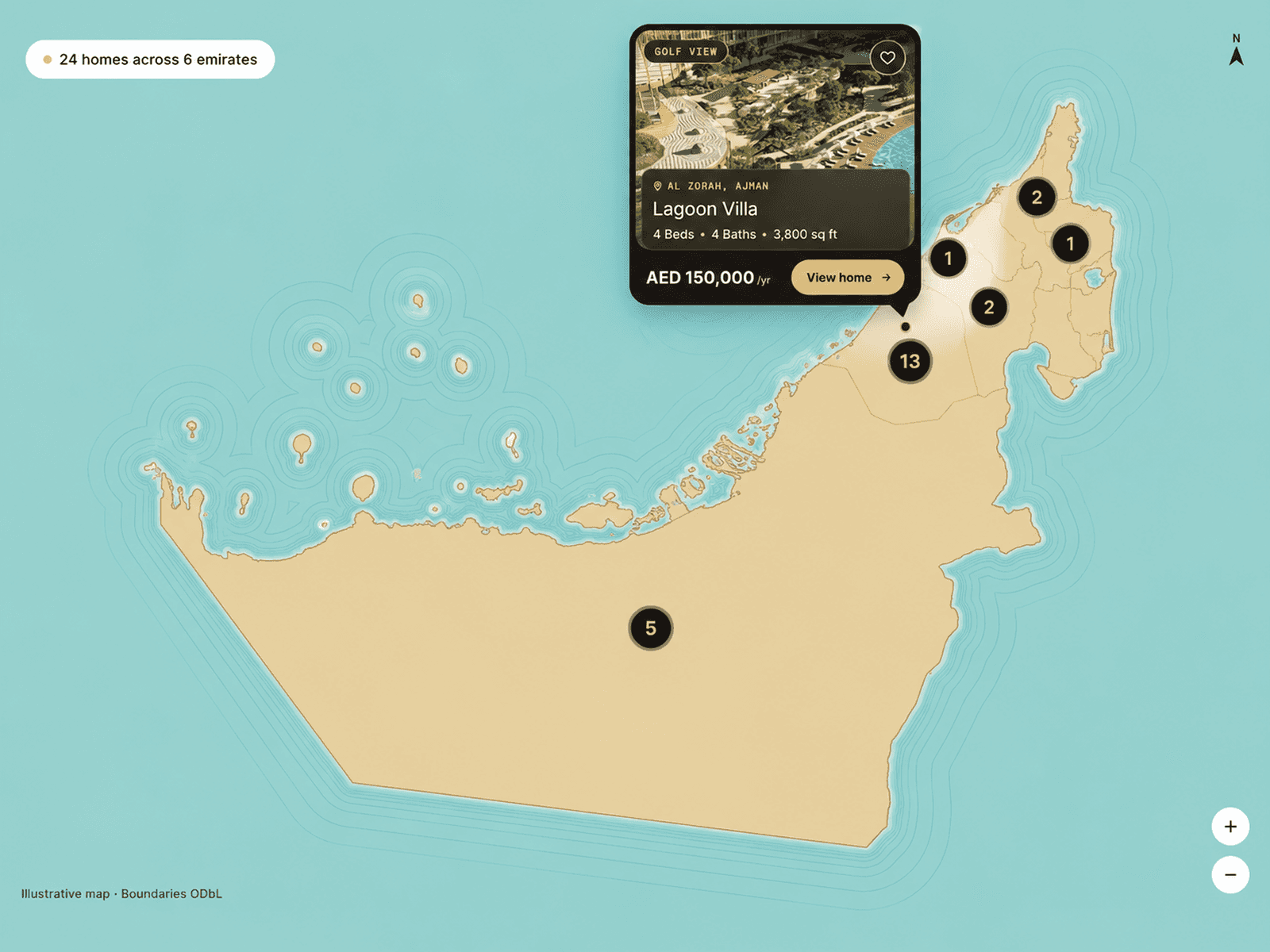 UAE Property Map