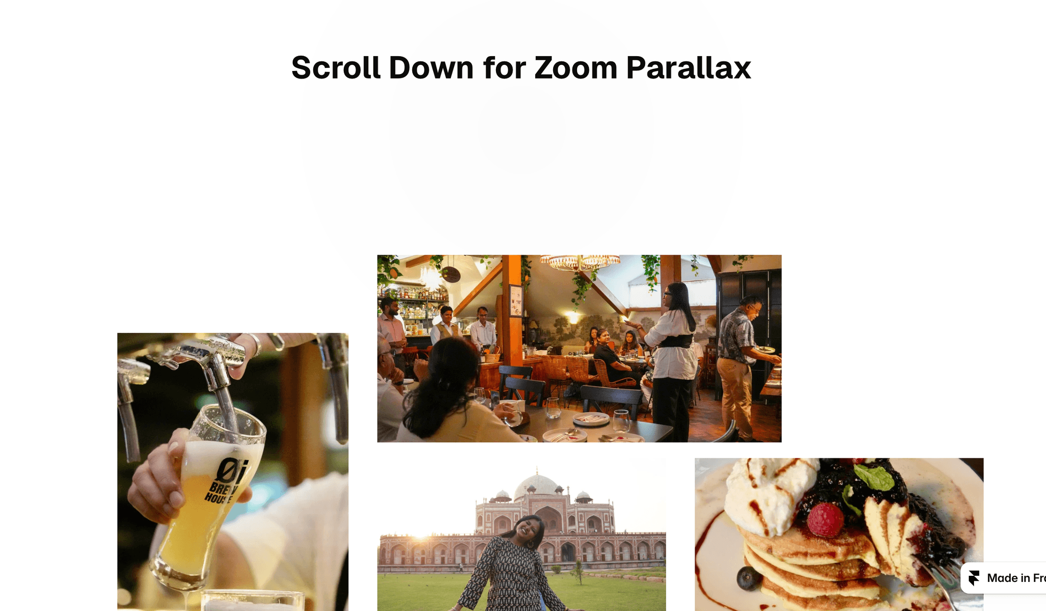 Zoom Parallax Sudiv