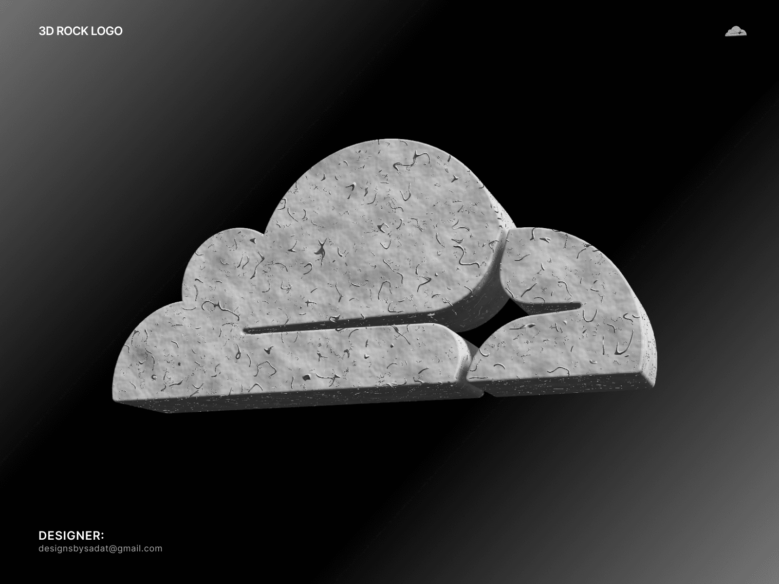 3D Rock Logo