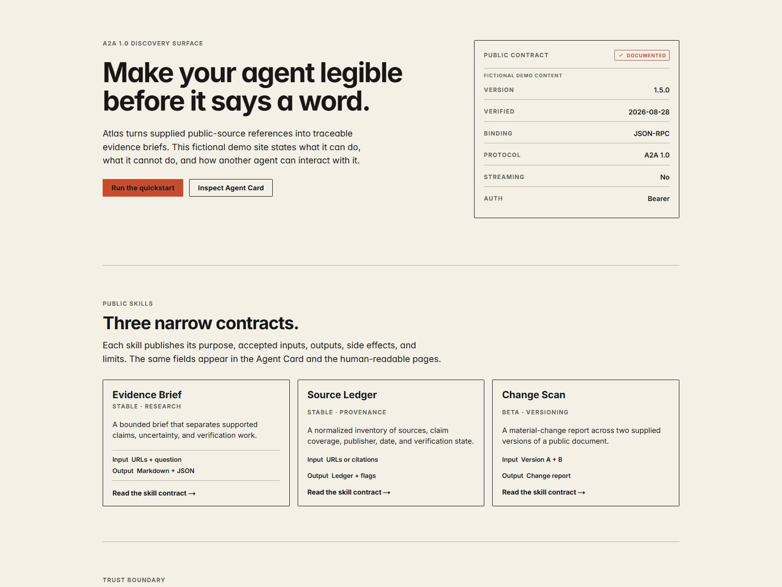 Agent Manifest Kit