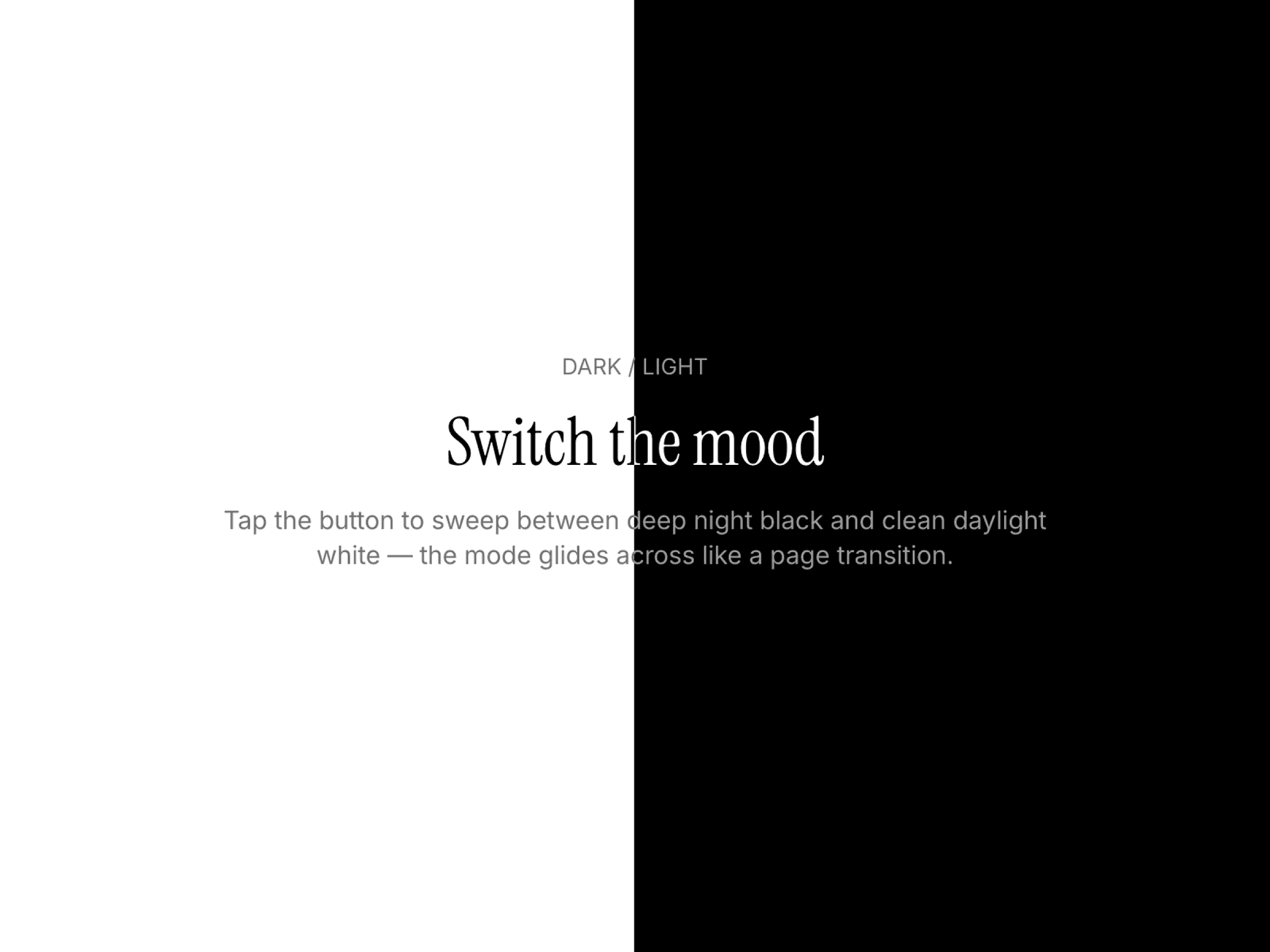 Switch modes