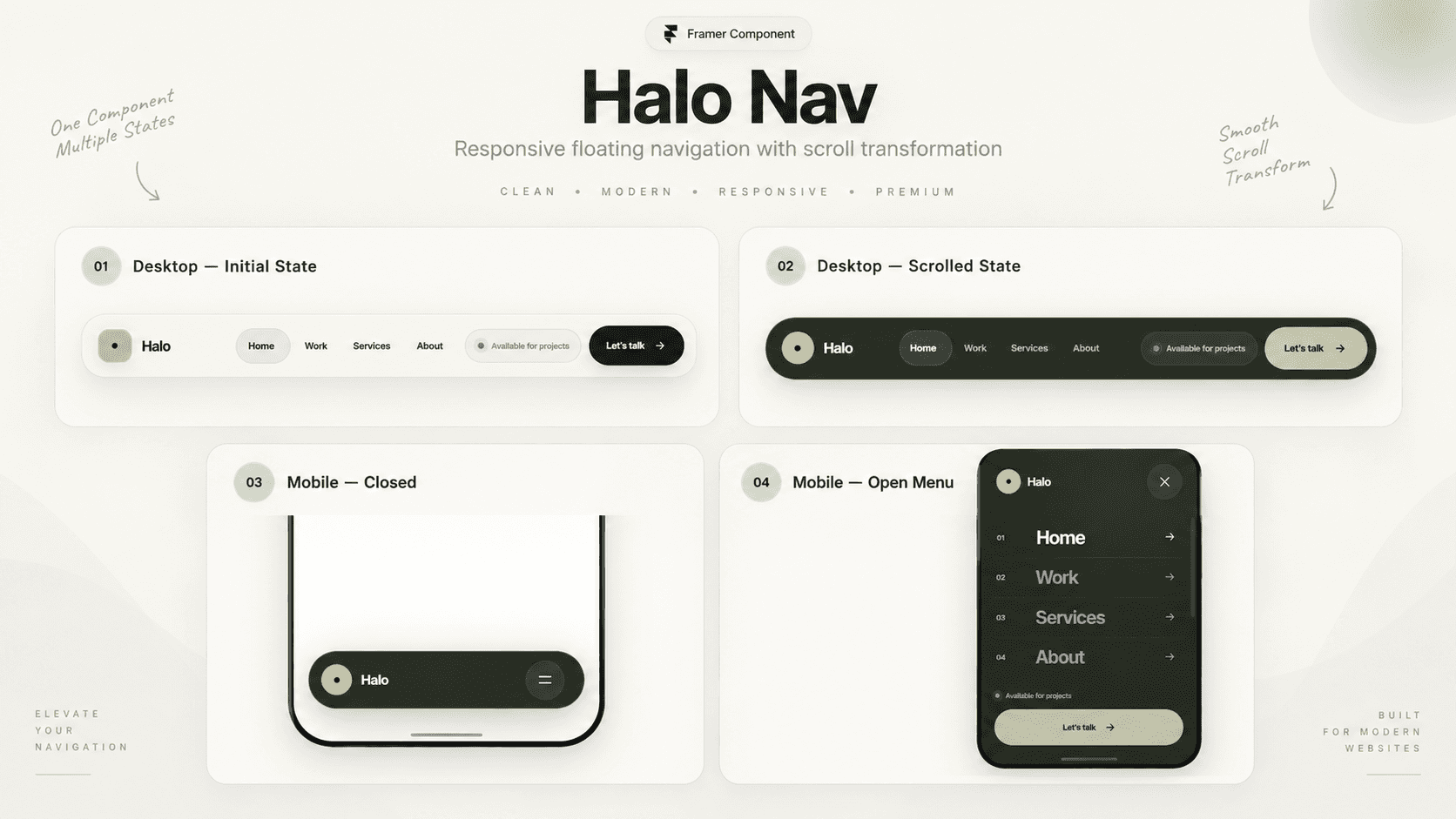 Halo NavBar