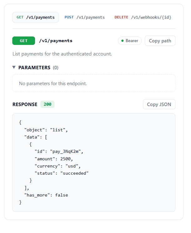 API Endpoint Card