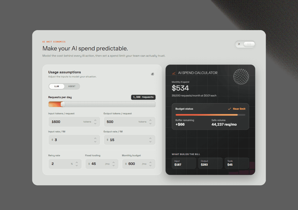 AI Spend Calculator