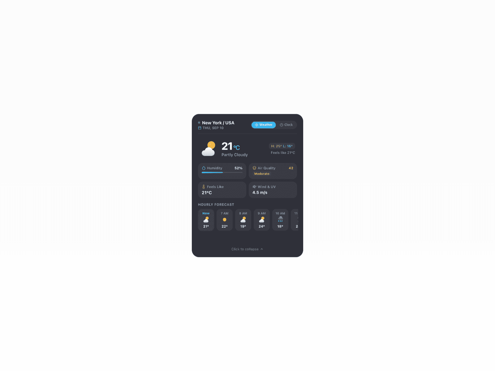 Clock & Weather