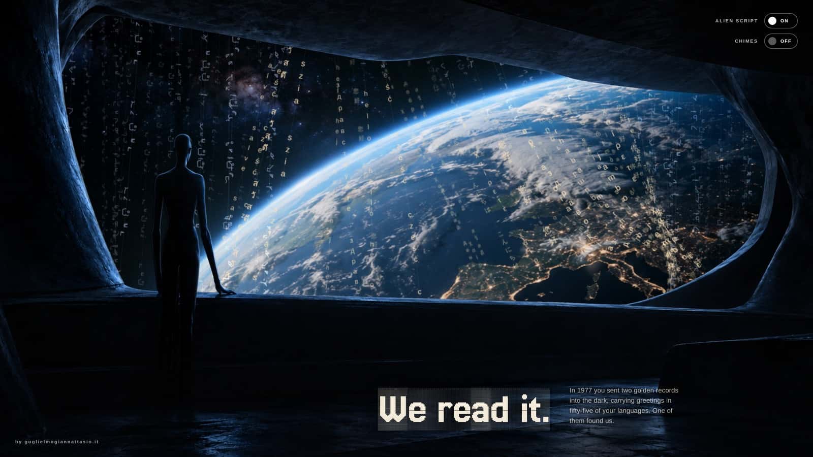 Text Curtain Hero