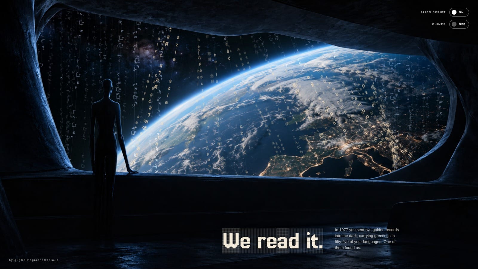 Text Curtain Hero