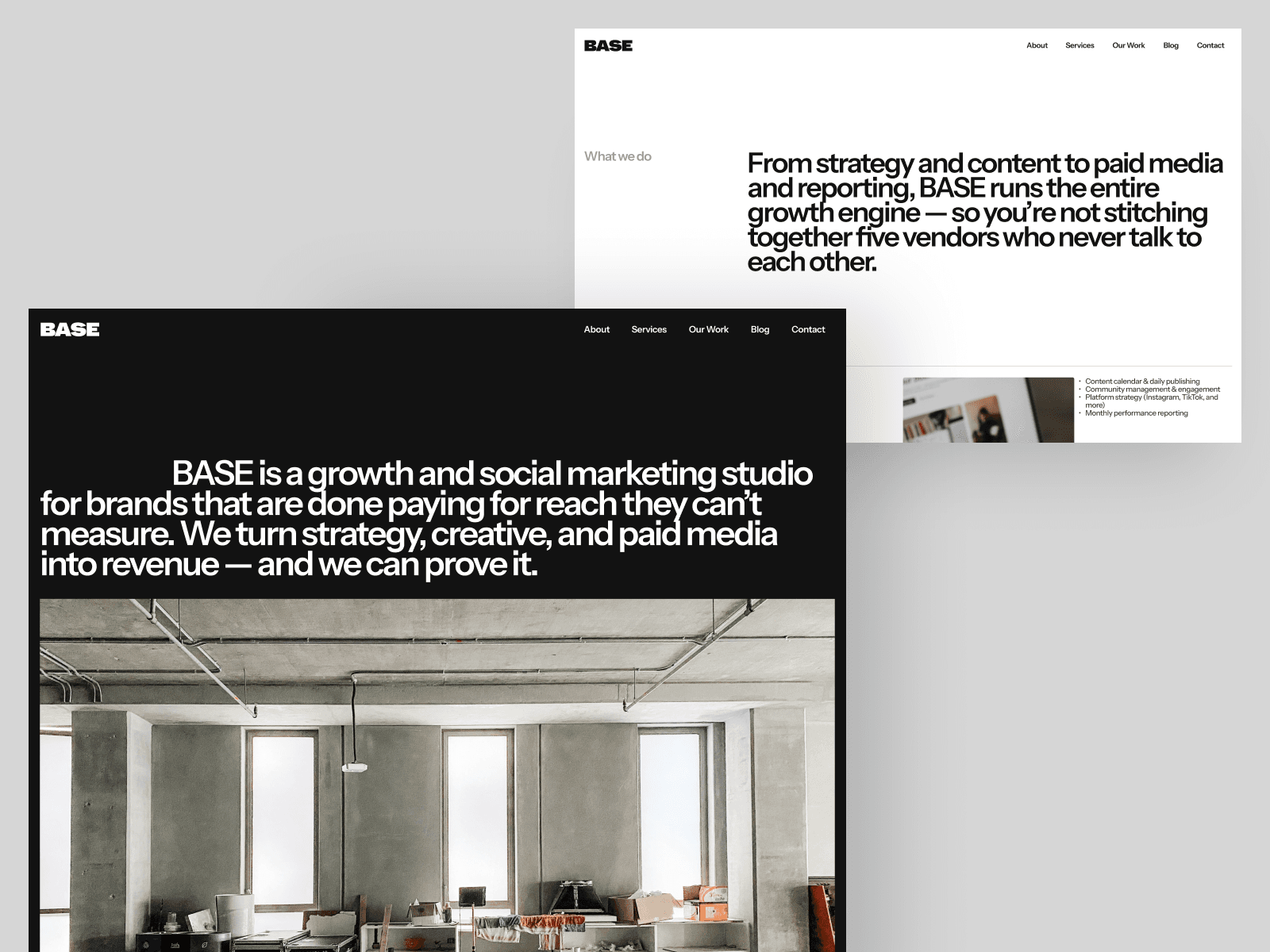 Growth with Base