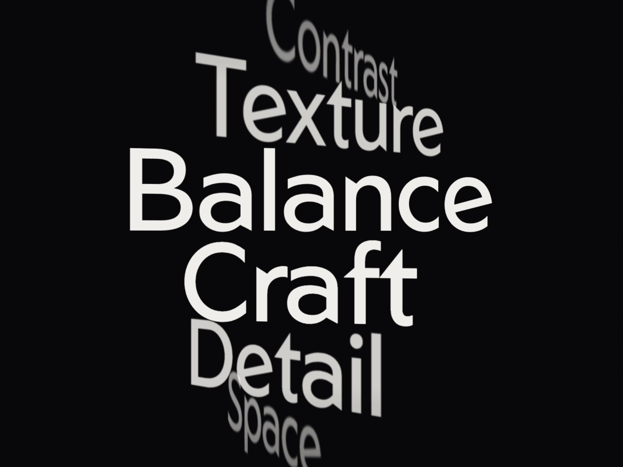 3D Spiral Text