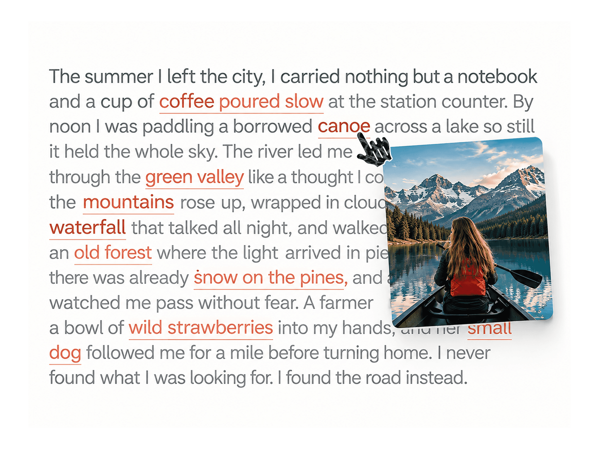 Storytelling Text