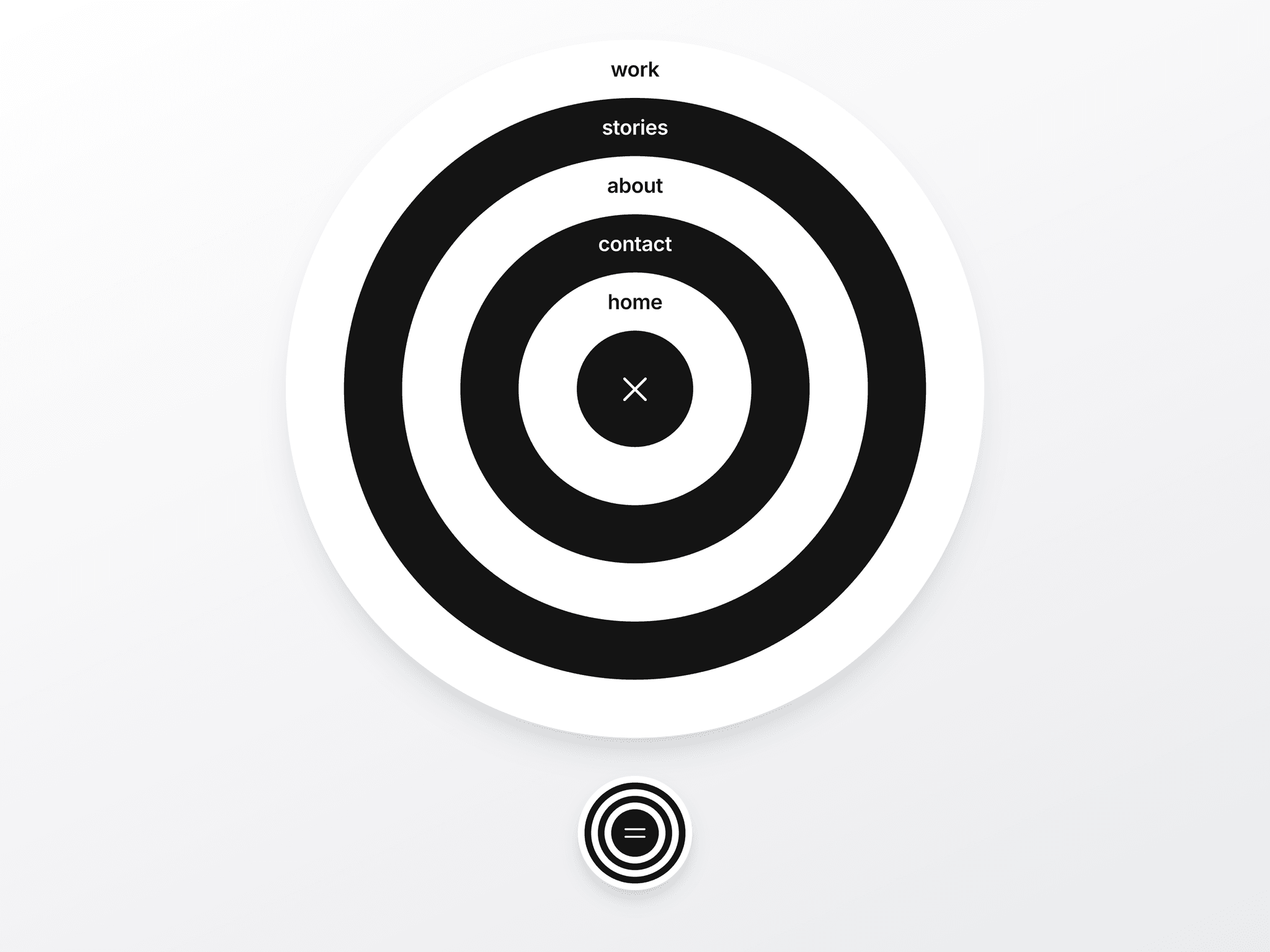 Animated Radial Nav