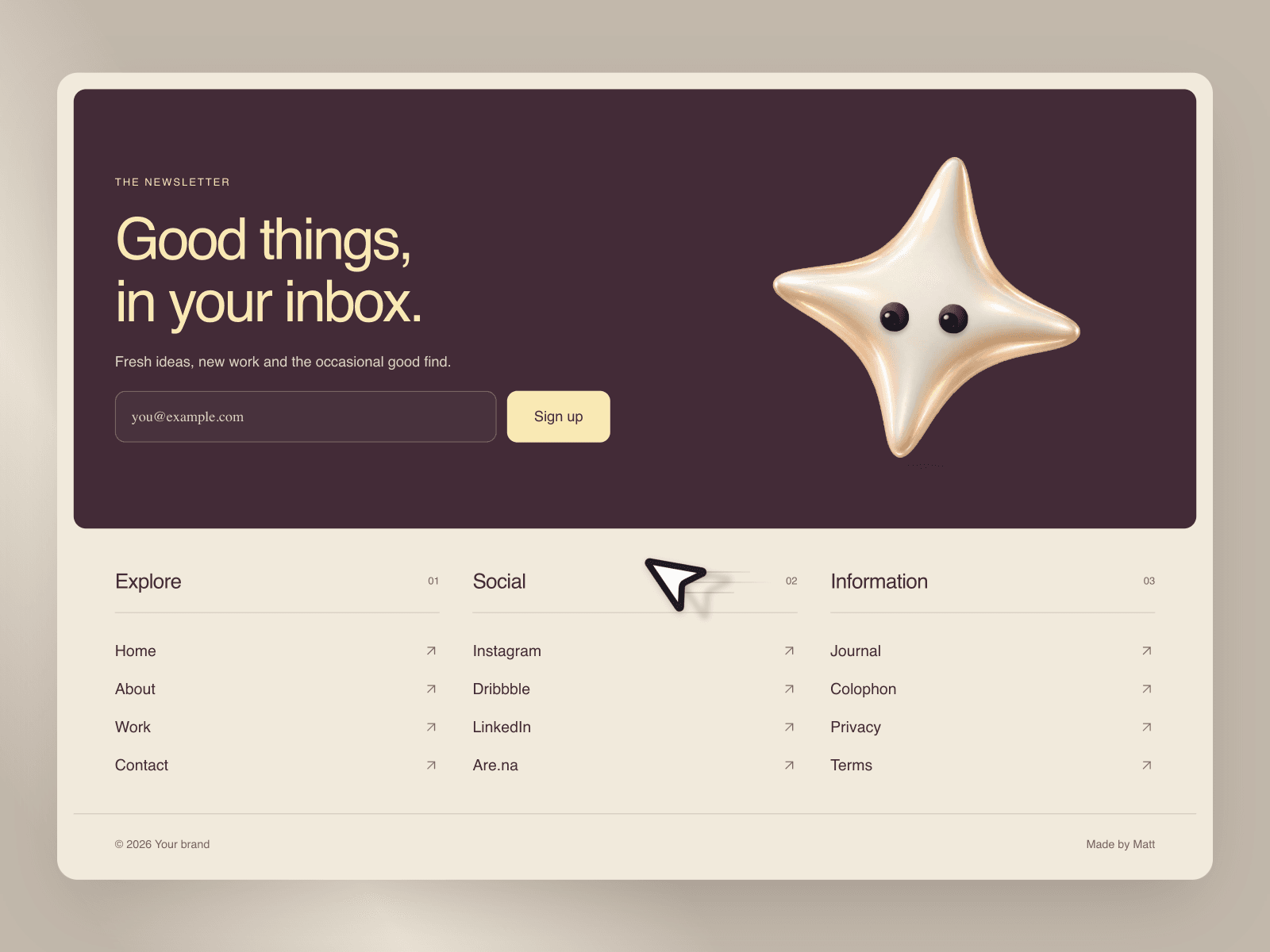 Interactive Footer 5