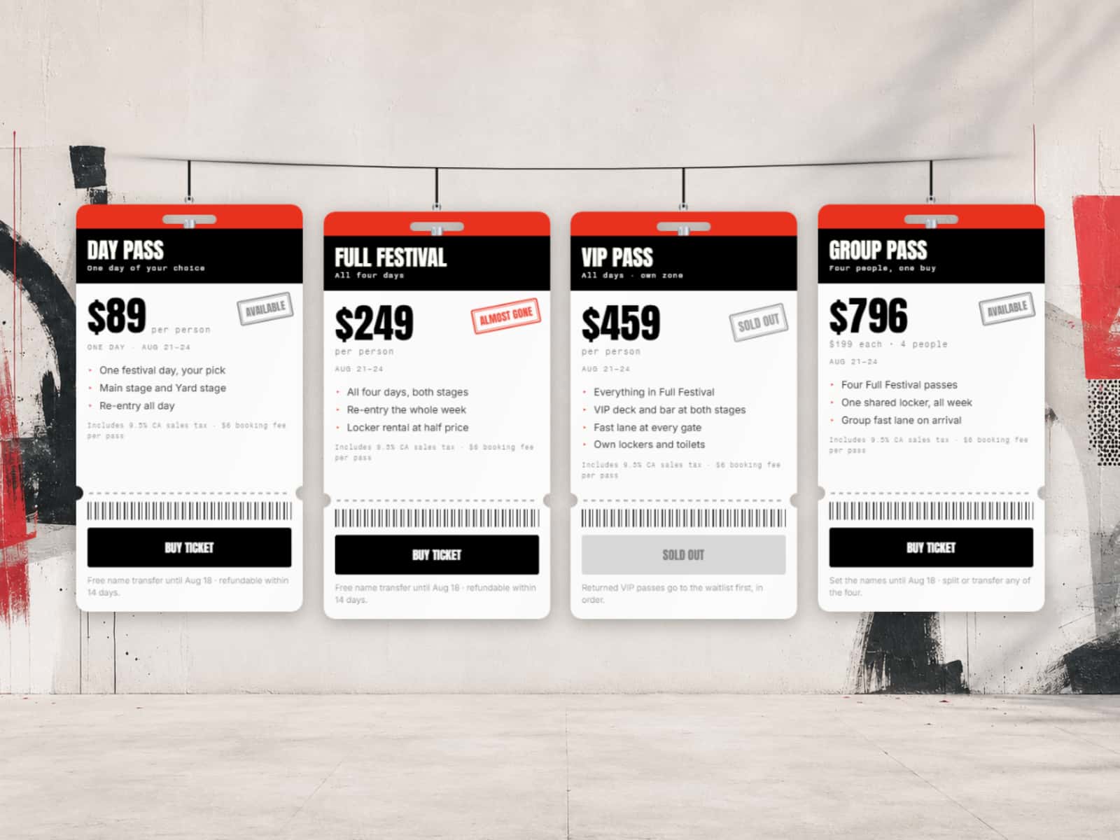 Ticket Card
