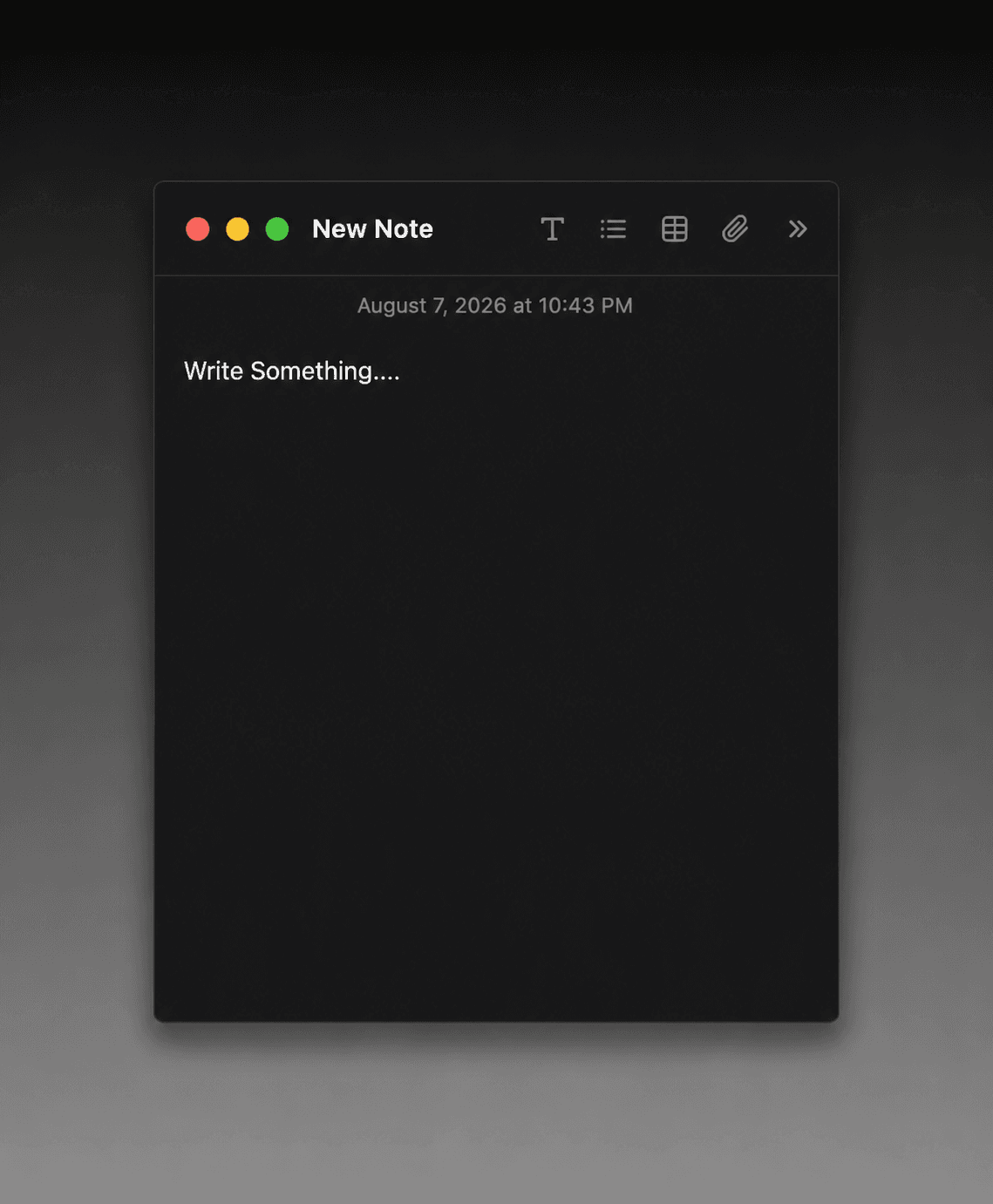 Mac Note Card