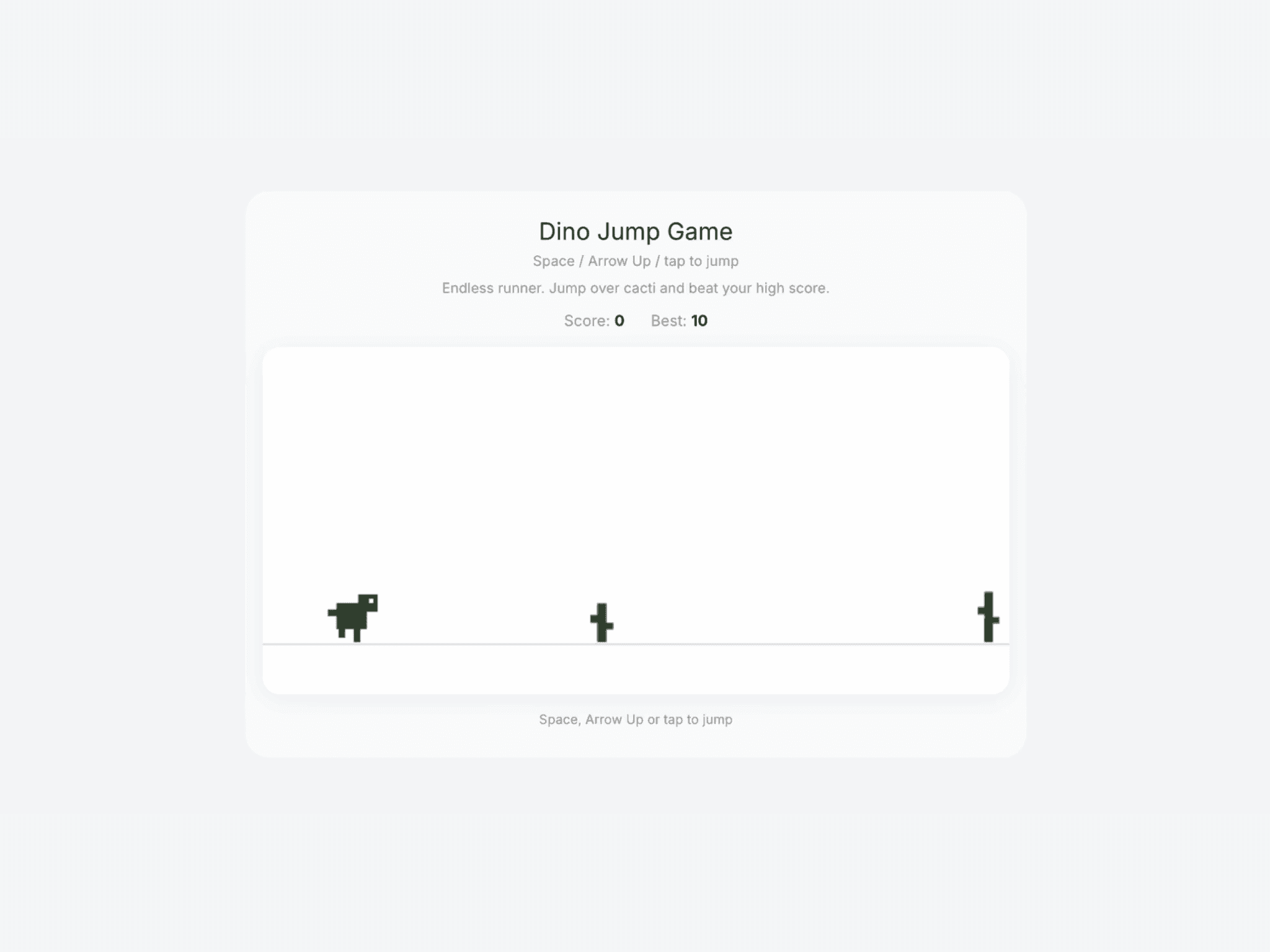 Dino Jump Game
