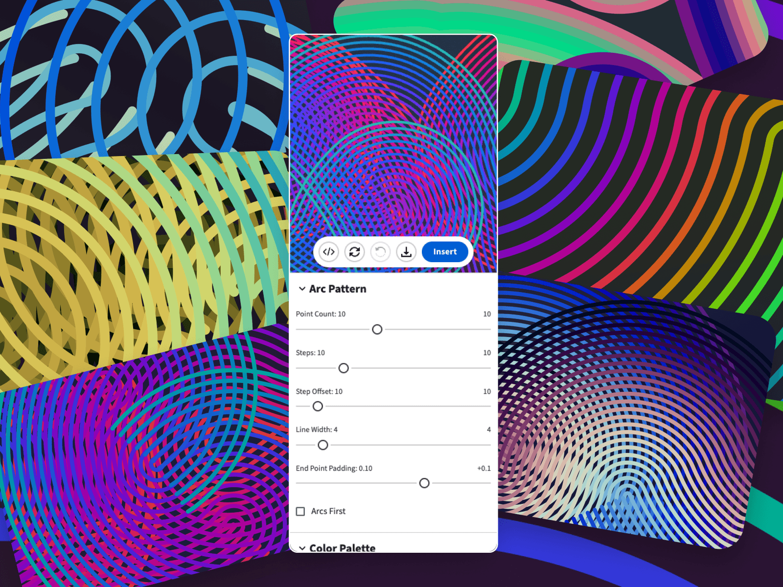 Arc Plotter Pattern Generator