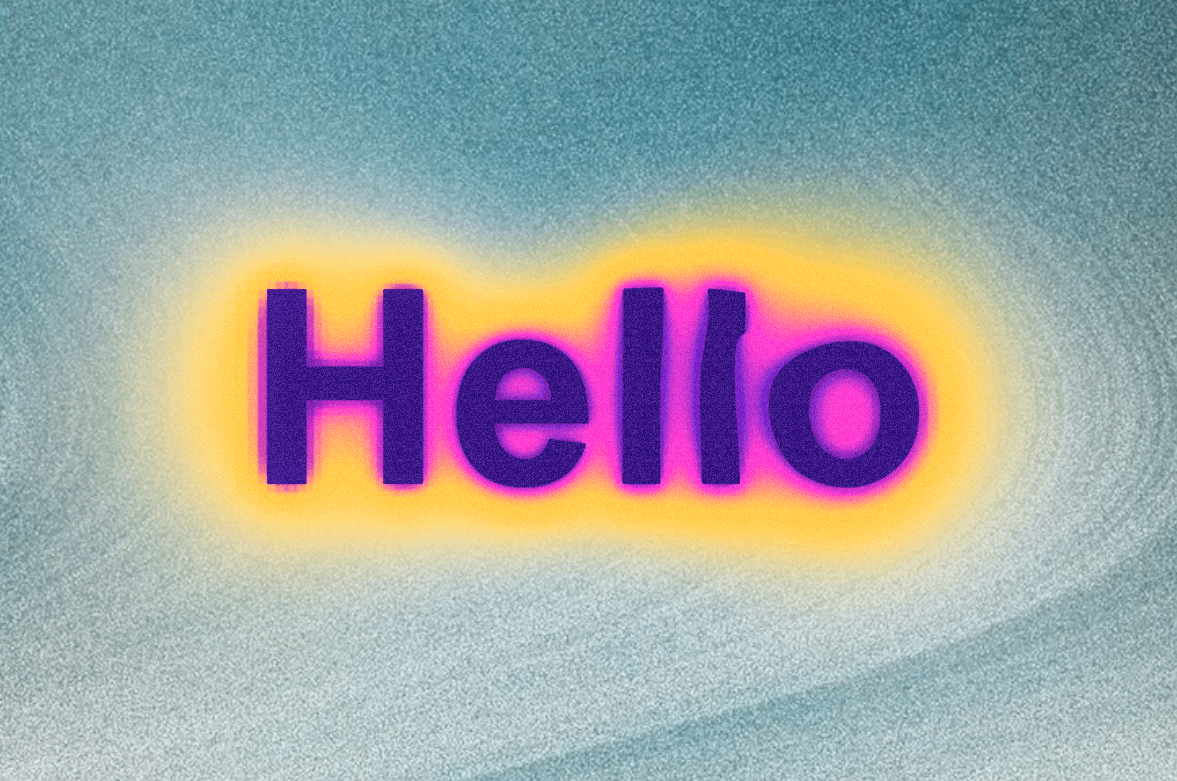 Blur Glow Text